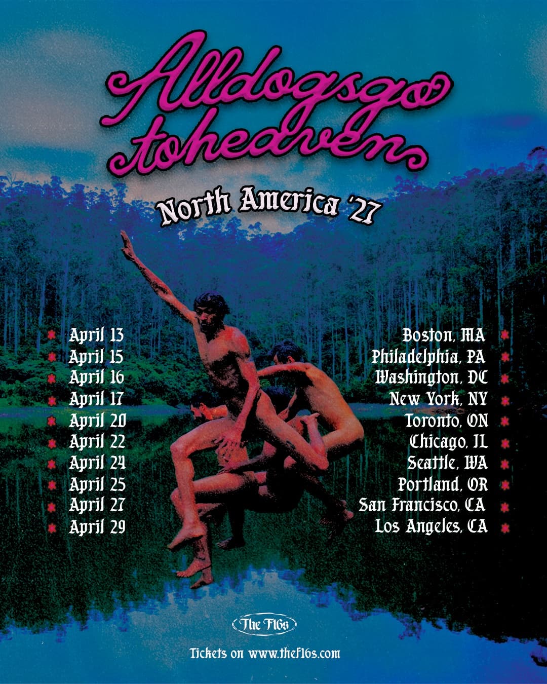 All Dogs Go To Heaven — North America 2027 tour poster